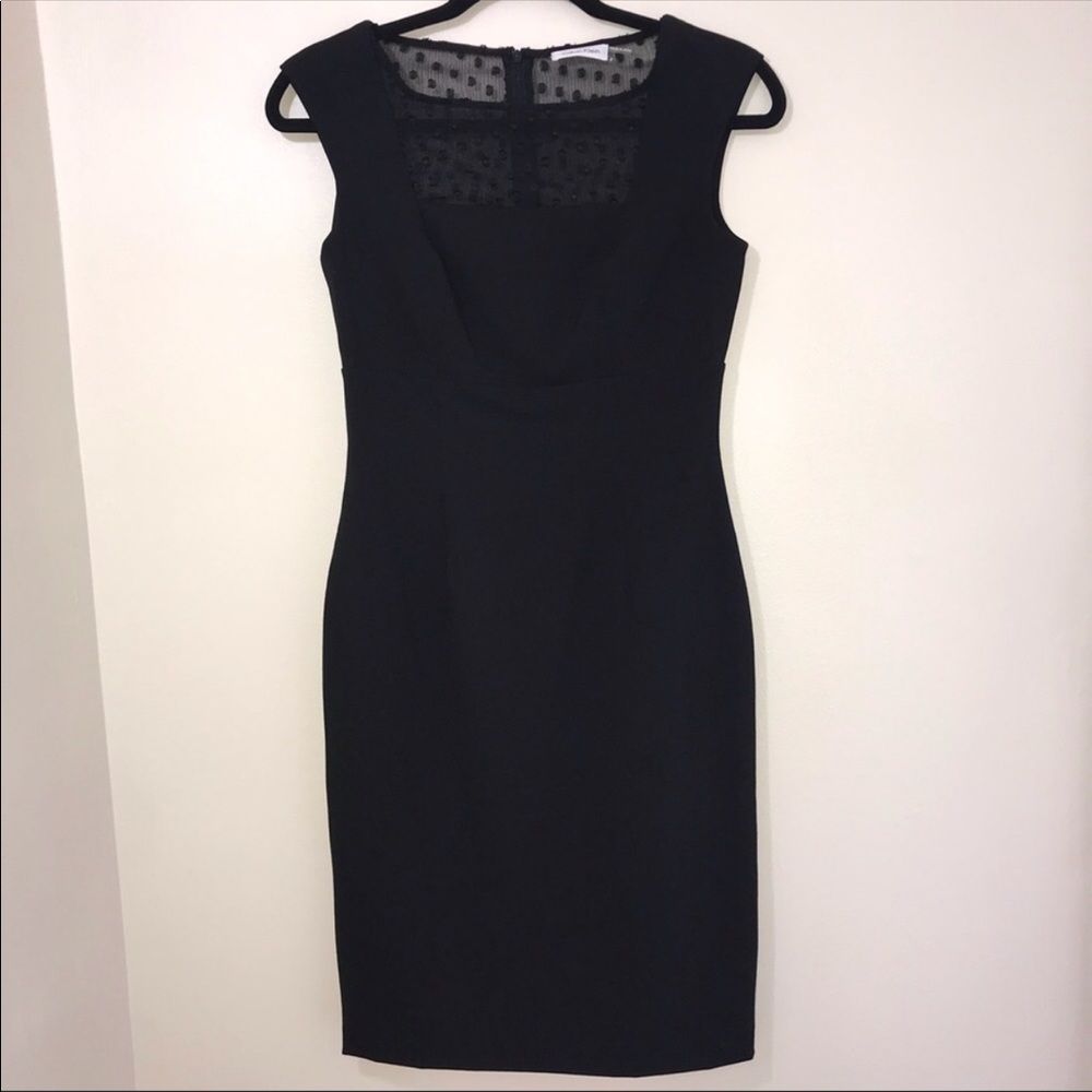 Calvin Klein LBD with lace detail size 6 NWT